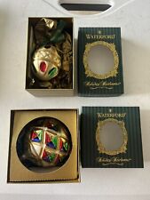 Lot Of 2 Waterford Holiday Heirloom Ornaments picture