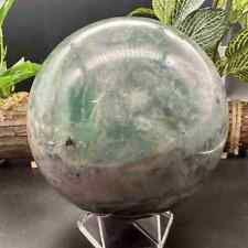 6.27lb Natural Fluorite Quartz Sphere Crystal Energy Ball Reiki Healing Decor  picture