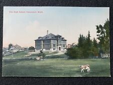 Vancouver Washington WA High School Antique Postcard Photo picture