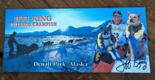 Rare Jeff King Signed Iditarod Musher Collector Card, 1993 Iditarod Champion picture
