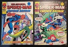 🔥SUPER SPIDER-MAN AND CAPTAIN BRITAIN #239 & 240 🔑 THE VULTURE 🔥 UK FN+  picture