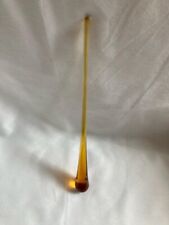 Vintage amber glass mixing/stirring rod for cocktails and drinks picture