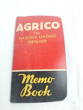 Vintage 1943 Agrico Fertilizer Memo Book Farmers Pocket 