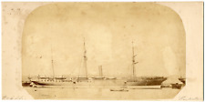 Vintage SS Steamboat Print, Albumin Print 12x22 Circa 1870 <div style picture