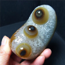 Rare 283.2G Natural Beautiful Gobi agate eyes Agate /Stone Healing  B307 picture