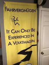 Original Vintage Volkswagen Fahrvergnugen Banner picture