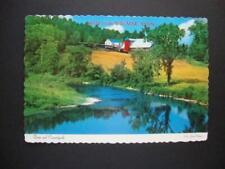 Railfans2 332) Postcard, Hello From Willmar Minnesota, Countryside, Creek, Barn picture