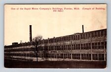 Pontiac MI-Michigan, One Of Rapid Motor Company's Buildings Vintage Postcard picture