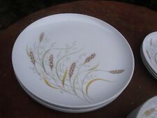 Vintage 19 Piece Melamine Whispering Wheat Assorted Plate Set picture
