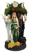 Veronese Celtic Triple Goddess Maiden, Mother Danu and Crone Statue Hand Painted picture