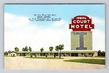 East Vaughn NM-New Mexico, Ideal Motel, Advertising, Antique Vintage Postcard picture