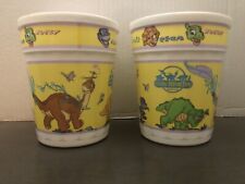 Vintage Land Before Time  Rare Candy Cups Graffiti Cups Kansas With Kids Set/2 picture