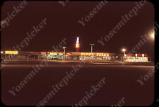 Sl86  Original Slide 1957 Buffalo NY Transtown plaza super duper store neon 669a picture
