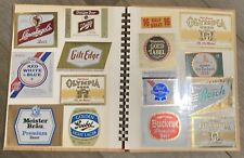 100+ Vintage 1960s & 1970s Beer Labels All Mint Condition In Protective Album picture