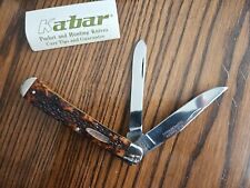 Vintage KABAR 1030 USA Trapper Knife  Delrin Handles With Box Excellent nos picture