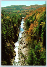 Vermont The Quechee Gorge Aerial View Vintage Postcard Continental picture