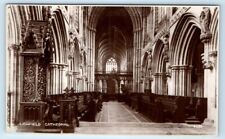 RPPC LICHFIELD Cathedral interior UK Postcard picture