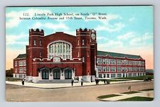 Tacoma WA-Washington, Lincoln Park High School, Antique, Vintage Postcard picture