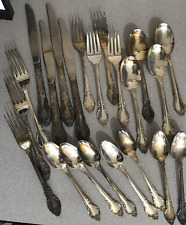 22 pc Silver Classic Silverplate Flatware Hope Chest International Silver picture