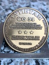 USS Antietam CG 54 AEGIS Cruiser Medal Coin Christened Pascagoula Miss. picture