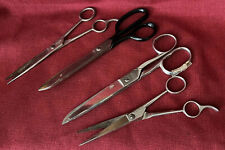 4 Pairs of Scissors Hot Drop Forged Steel Italy/USA Kleencut Clauss Fremont ELK picture