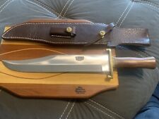 RBH CUSTOM KNIVES ROBERT B HENN BOWIE KNIFE W/WOODEN HANDLE picture