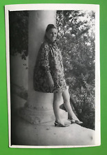 Beautiful Girl Long Legs Cute Pretty Attractive Young Woman Vintage Photo picture