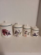 National Wildlife Federation Hummingbird 4 Piece Canister Set picture