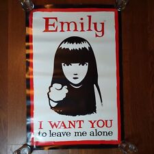 Vtg Emily the Strange Poster I Want You To Leave Me Alone 2002 36