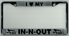 I LOVE MY In-N-Out Burger Vintage California DISCONTINUED License Plate Frame picture