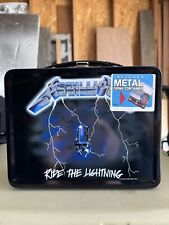 VTG 2003 Metallica Ride The Lightning NECA Metal Lunchbox Thermos 1994 Giant NOS picture