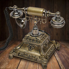 Antique Vintage Handset Old Telephone European Style Rotary Dial Phone Decor New picture