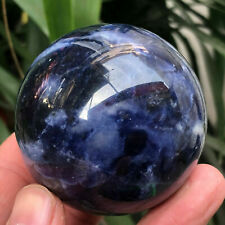 2.2LB Natural Blue Sodalite Sphere Healing Crystal Gemstone Quartz Stone 5-7pc picture