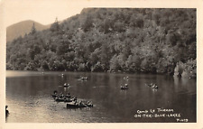 RPPC Camp Le Trianon, On-The-Blue-Lakes, CA Lake County c1920s Vintage Postcard picture