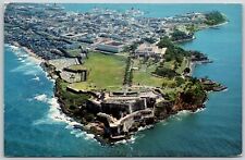 Aerial View of El Morro Castle, San Juan, Puerto Rico - Postcard picture
