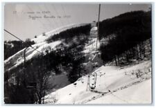 c1950's Ski Lift Mountain View US Navy Mail Roccalta Italy RPPC Photo Postcard picture