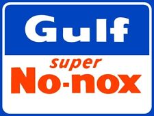 Gulf Super No Nox Gasoline NEW METAL SIGN: 12x16  picture