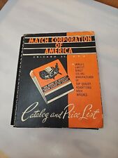 Match Corporation of America Catalog Matchbooks 1961 SALESMAN SAMPLE RARE picture