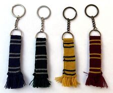 NEW 4 Harry Potter House Scarf Keychains Key Rings LOT all 4 Houses picture