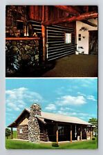 Harrah OK-Oklahoma, Pine Forest Log Homes, Advertising Vintage c1978 Postcard picture