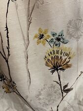 Vtg Mid Century Real Barkcloth 1 Panel Drapes Curtains 79 L X 87” W ~With Flaws picture