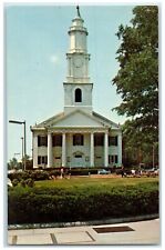 c1960's Old First Church Exterior Springfield Massachusetts MA Trees Postcard picture