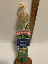 LA TROPICAL AMBAR LAGER draft beer tap handle. FLORIDA picture