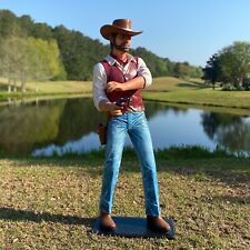 Gun Shot Life Size Statue Western American Cowboy Slinger picture