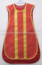 Red Spanish Fiddleback Vestment and mass set of 5 piece , FELT picture
