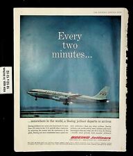 1961 Boeing Jetliners Every Two Minutes Vintage Print Ad 21450 picture