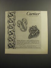1953 Cartier Jewelry Ad - Spring accents in 18 kt gold from Cartier picture
