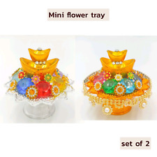 Mini Flower Tray Worship All  Goddess  Hindu Thai Amulet Home Ornament Handmade picture
