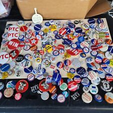 HUGE Vintage Lot Of Political Misc Buttons Pin Button Nixon  picture