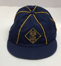 Vintage CUB SCOUTS BSA Blue Gold Uniform HAT Boy Scout Official Wolf Cap  picture